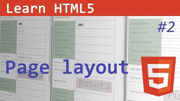 HTML5 - Page layout