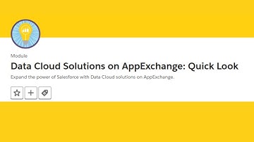 Data Cloud Solutions on AppExchange Quick Look Trailhead || Trailhead Salesforce