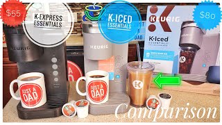 New Keurig K-Iced Essentials vs K-Express Essentials at Walmart K-Cup Coffee Maker Comparison