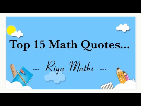 👉Top 15 Math Quotes...