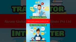 Translator VS. Interpreter | Both are same or different shortvideo shorts short