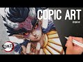 【鬼滅の刃】半天狗•憎珀天 描いてみた | Drawing Zohakuten (Hantengu) | Kimetsu no Yaiba