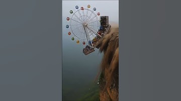 Cliffsidee Ferris Wheel DISASTER! 🎡💥 Riders SCREAMM!! & FALL Into the Abyss 😱🌫️ #shorts #viralshorts