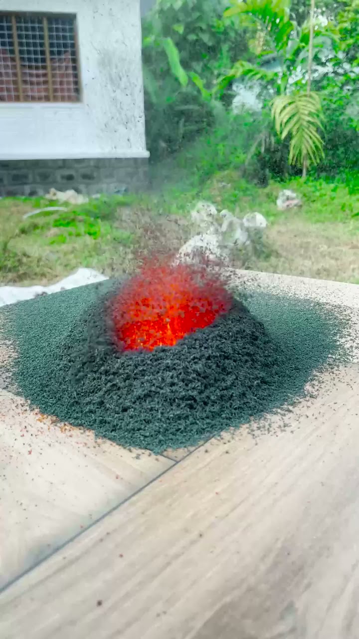 Volcano Experiment  #shorts #m4tech