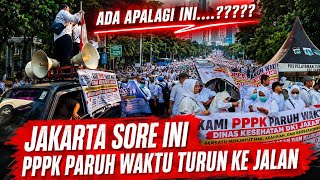 JAKARTA SORE INI ‼️ PPPK PARUH WAKTU DINKES DKI JAKARTA TURUN KE JALAN