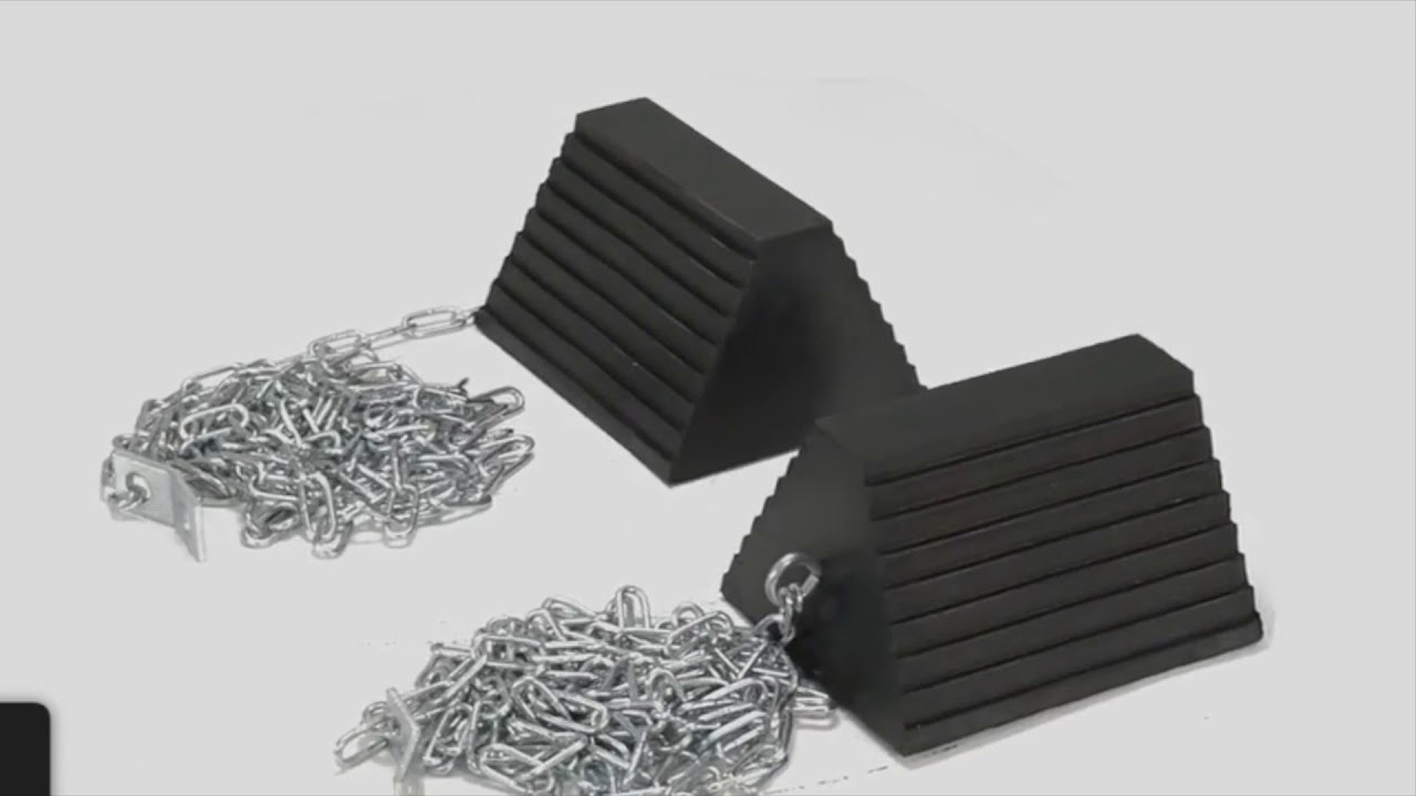 Vestil RWC-8-OH-15-HD Rubber Wheel Chocks