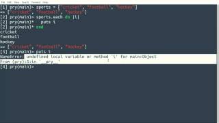 Ruby: Scope of Variables