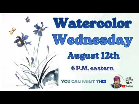 Zen Iris Flowers | Easy Beginner Watercolor