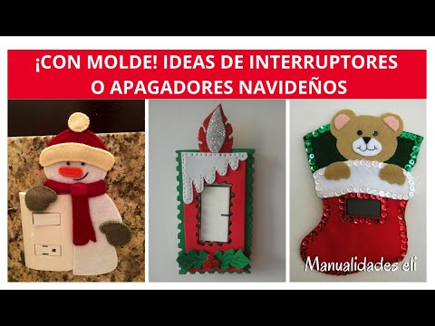 CON MOLDE: Decora Interruptores O Apagadores En Navidad Con Estas Ideas