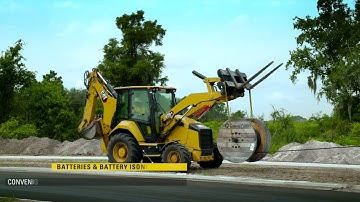 Battery and Isolator Location on a Cat® Backhoe Loader