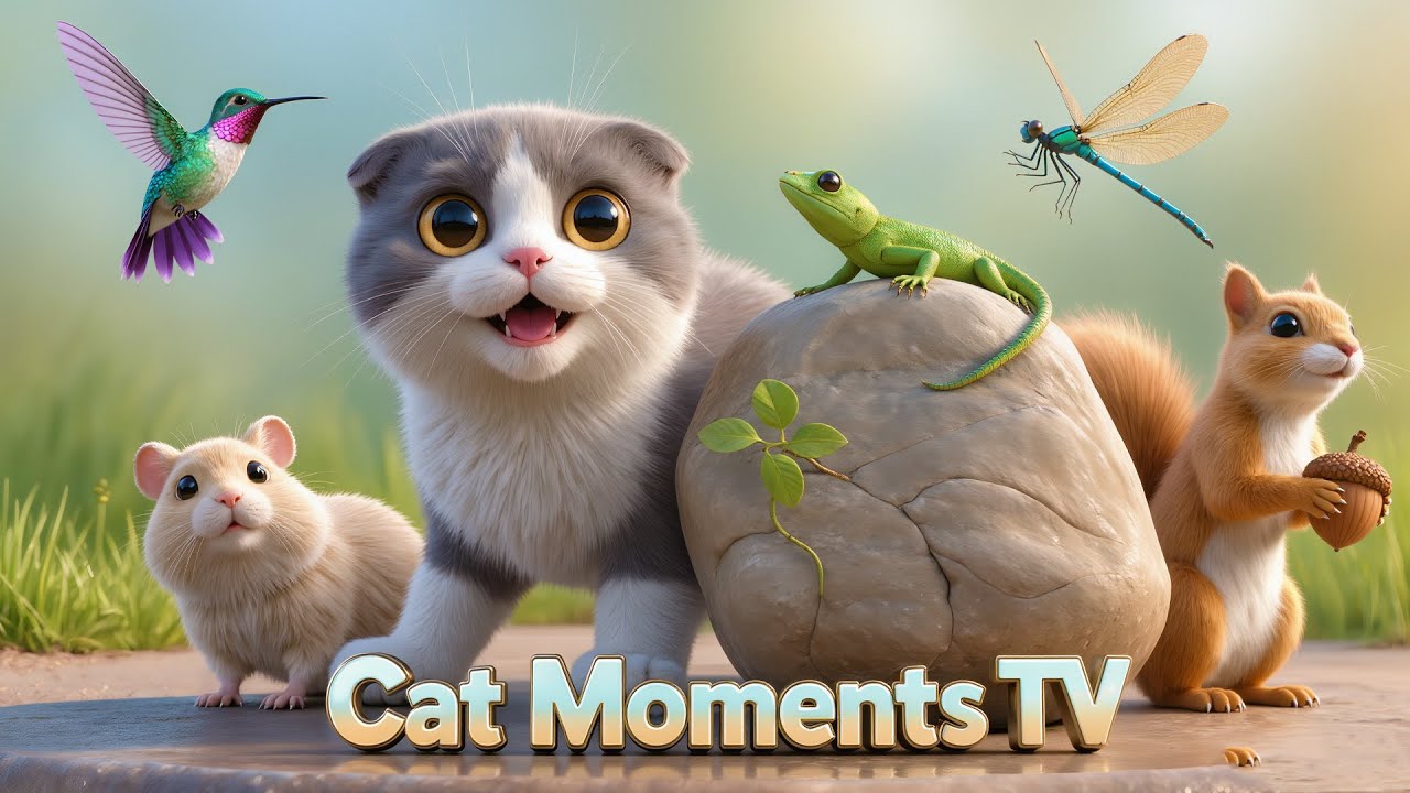 Cat Moments TV | Relaxing Cat TV – Christmas Garden, Forest & Water Harmony 4K Ep.113