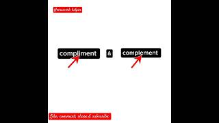 #complement&compliment #advancedenglish #2025 #complete #compliments #complements #pronunciation Net Worth