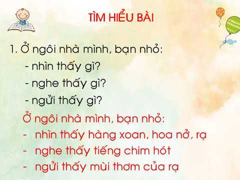 Tập đọc 1: Ngôi nhà (Thứ hai, ngày 4/5/2020) - Tuần 28