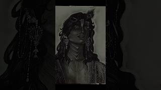 Krishna...🥀✨#art #animeart#drawing #transition #animedrawing#sketch #charcoaldrawing #trendingshorts