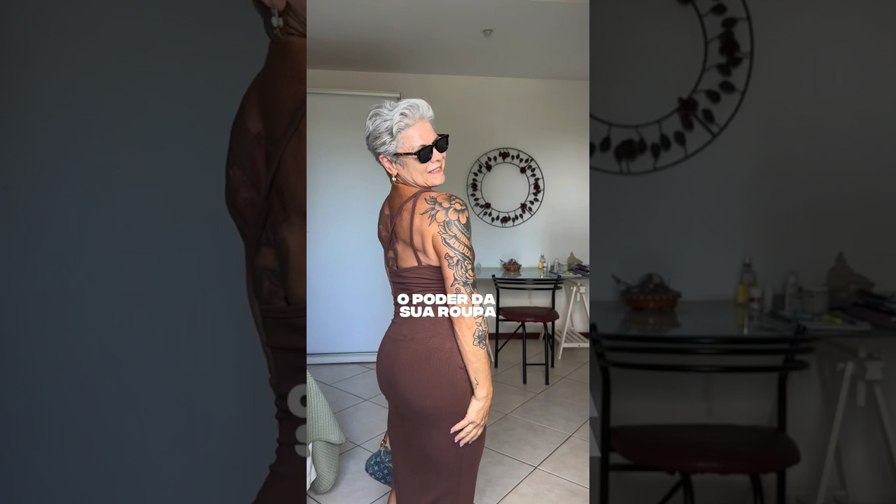 Hoje aos 63, gosto de me vestir assim 😘 