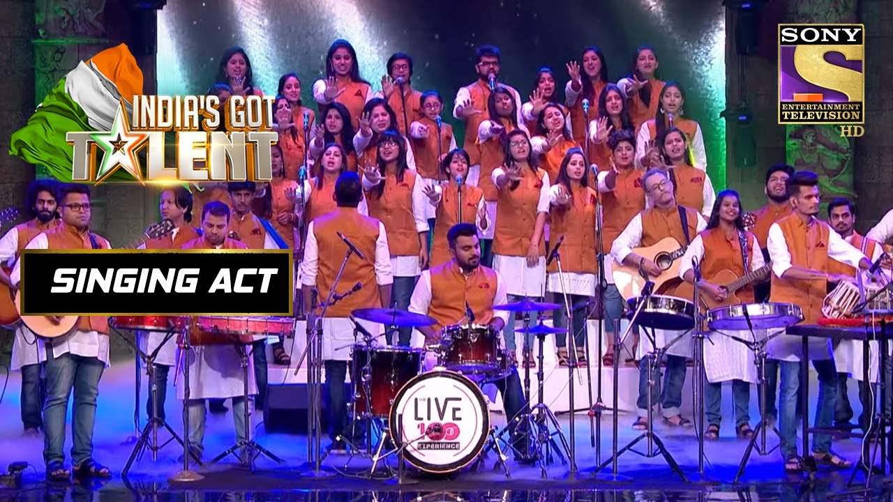 Live 100 Experience Band   Act     Indias Got Talent Season 8  Singing Act