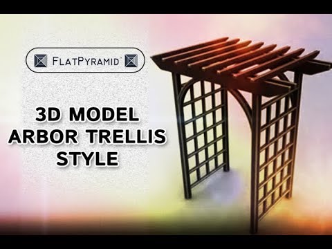 3D Model Arbor Trellis Style 1 Review