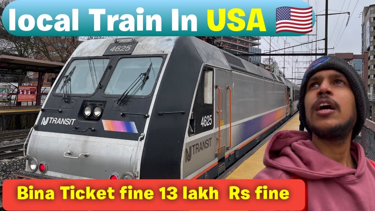 LOCAL TRAINS IN USA | COST OF TRAIN TICKET IN AMERICA  | Indian Vlogger | Hindi Vlog