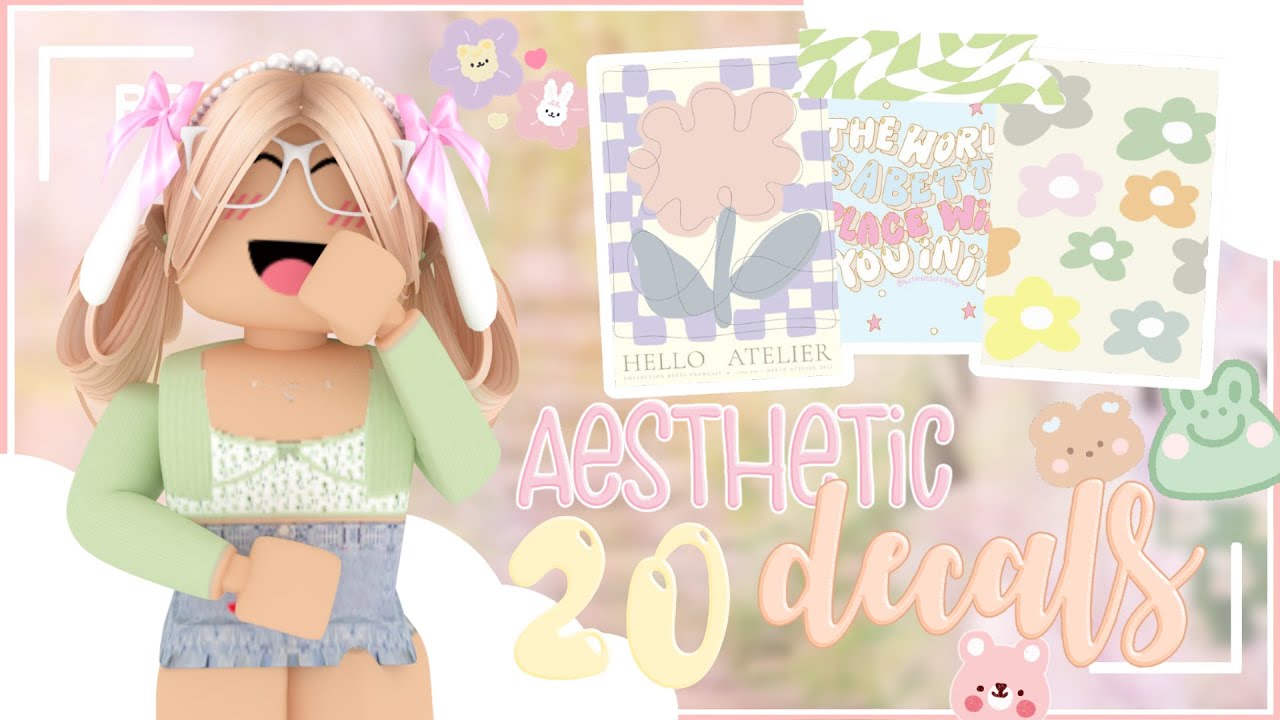 aesthetic DECAL CODES! *cute & inspirational* (roblox) - YouTube