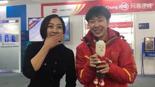 Wenjing Sui interviewed Boyang Jin w/Eng Subs post-olympic 