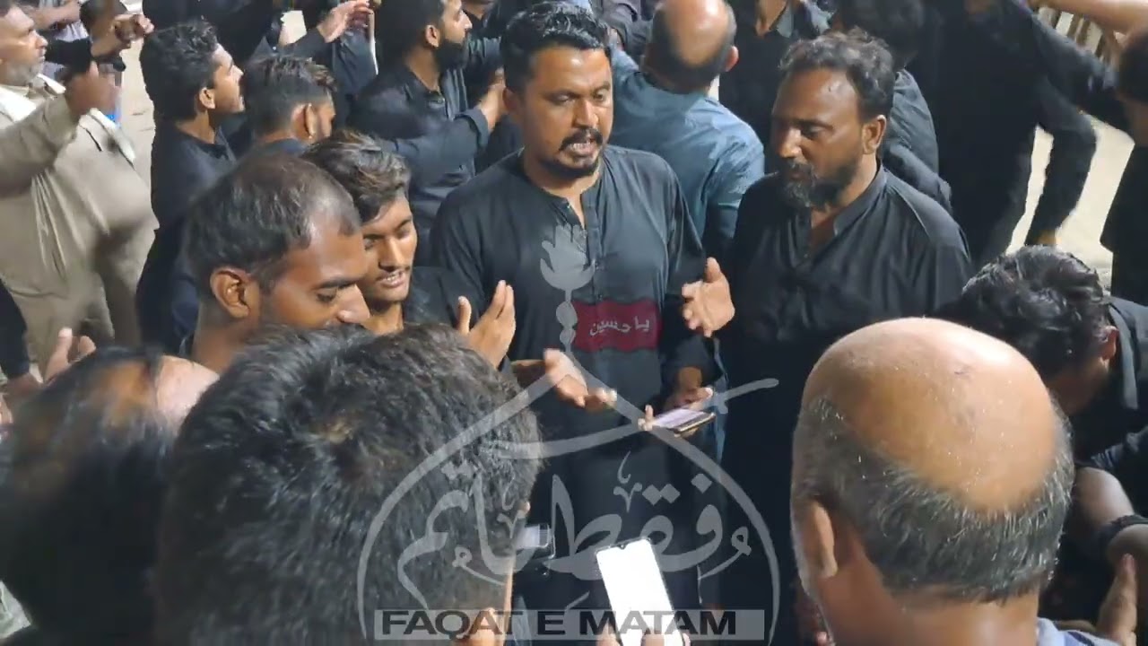 عزاداری ایام فاطمیہ.  ماتمی سنگت محبان حسین علیہ السلام سلار شیخ ریحان حیدر🏴