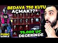 OHA!! BEDAVA 750 KUTU AÇTIM!! 😮 ÇIKANLARA İNANAMAYACAKSINIZ!! | PUBG MOBILE