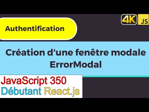 JavaScript350.React.js-Création d'une fenêtre modale-ErrorModal