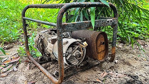 Full Restoration of Old 220v Generator Engine // Repair and Reuse Old Rusty Generators