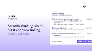 Scribe by LogicFlo AI | MLR-Ready Content, Referenced as You Build