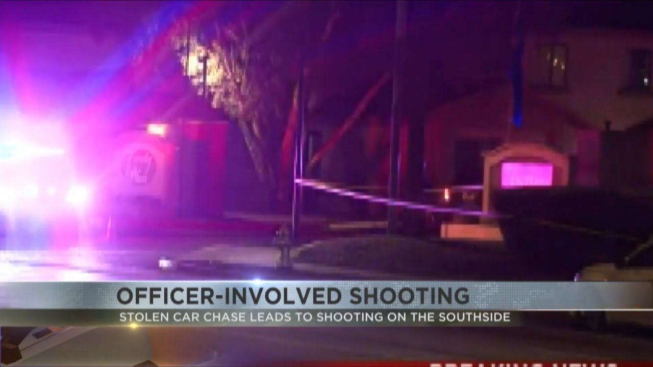 TPD officers involved in shooting after stolen car chase - YouTube