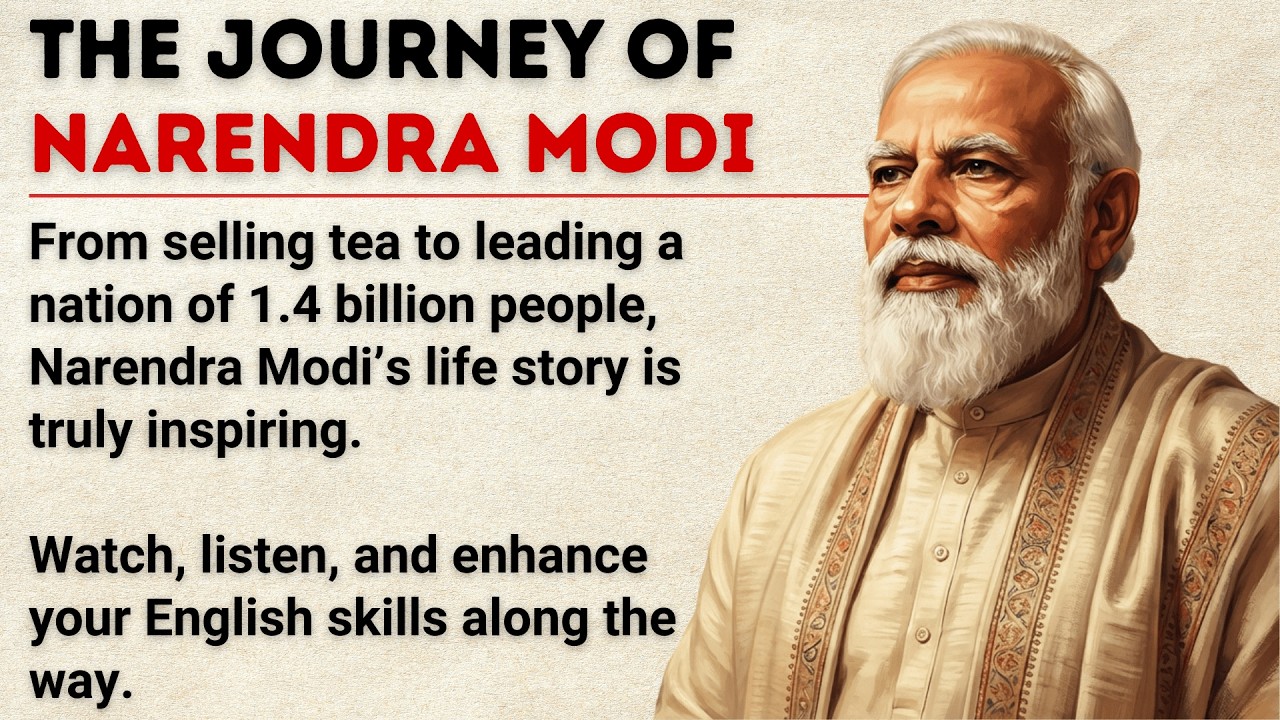 Narendra Modi’s Story 2026 || Learn English Through Story Level 1 🔥 || Easy Listening Practice ✅
