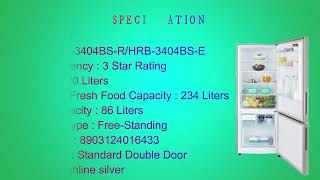 Haier 320 L Frost Free Double Door Refrigerator Review HRB-3404BS-R/HRB-3404BS-E