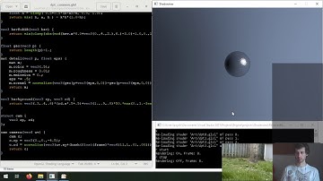GLSL shader coding procedural raytraced scene(April 28 2020 Live Stream)