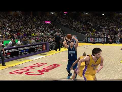 NBA 2K10 Utah Jazz Vs Los Angeles Lakers Playoff Game 1 Highlights