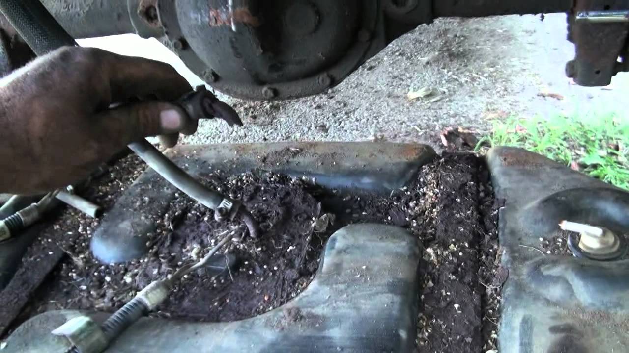 Project YJ ... FUEL TANK REMOVAL AND SENDING UNIT - YouTube 1992 jeep laredo wiring 