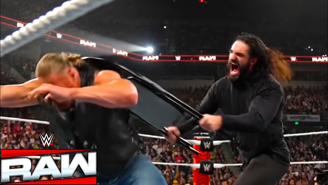 WWE Raw 9 March 2026 Brock Lesnar Brutal Attack Seth Rollins WWE Raw 2026 Highlights