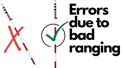 How do you find the measurement error | Errors due to bad ranging | What is bad ranging in surveying