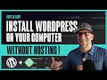 Install wordpress for free without hosting with local by flywheel the easiest localhost