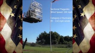 Budget EZPOLE Sectional Flagpole Wind Resistance Test