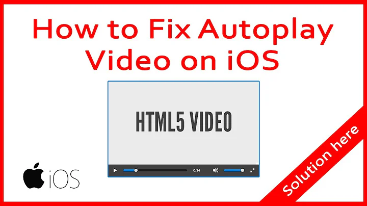 How to fix autoplay html5 video on iOS ? ✅ Solution here