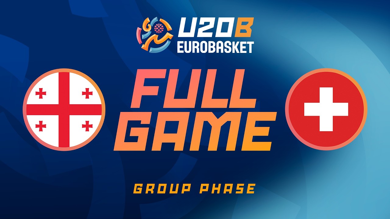 Group Phase | Georgia v Switzerland | Full Basketball Game |  FIBA U20 EuroBasket 2026 Division B