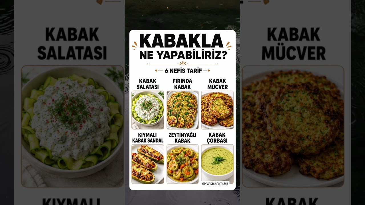Kabakla 6 Tarif🥒 #keşfetedüş #pratiktarifler #tarif #yemektarifleri #lezzetlitarifler #youtubeshort Kabakla 6 Tarif🥒 #keşfetedüş #pratiktarifler #tarif #yemektarifleri #lezzetlitarifler #youtubeshort
