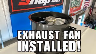 Mounting booth lights & fan | M-tek Spray Booth | Part 5