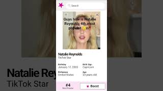 guys how is Natalie Reynolds 4th most popular on famous birthdays🥀#famousbirthdays