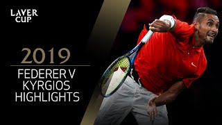 Federer v Kyrgios Match Highlights | Laver Cup 2019