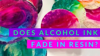 Does alcohol ink colors fade in resin? KEEP YOUR COLORS VIBRANT