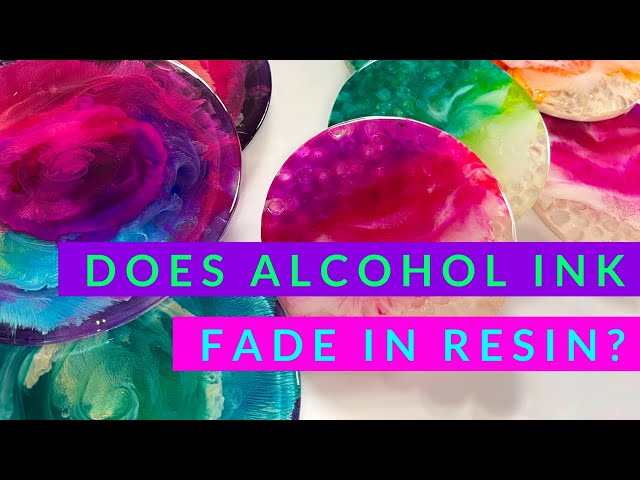 Does alcohol ink colors fade in resin? KEEP YOUR COLORS VIBRANT