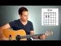 Guitar Lesson - How to play chords in the key of G (G, C, D, Em)