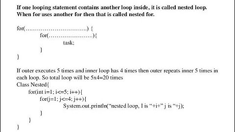 Nested for loop basics & Patterns [By : Chandan Jha]