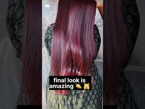 Red highlights #hairtutorial